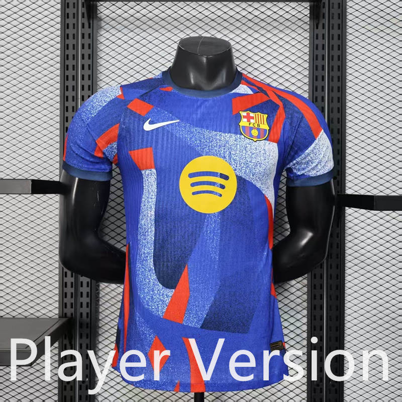 Player Version 25-26 Special Version Barcelona Blue Thailand Soccer Jersey AAA-888