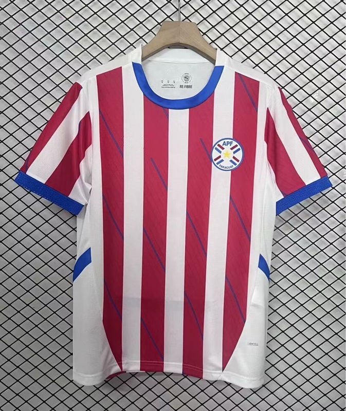 2025-2026 Paraguay Home Red&White Thailand Soccer Jersey AAA-512
