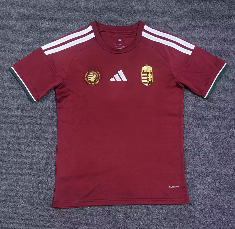 2025-2026 Hungary Home Red Thailand Soccer Jersey AAA