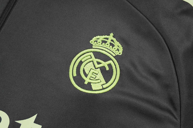 2025-2026 Real Madrid Green Thailand Soccer Tracksuit-815