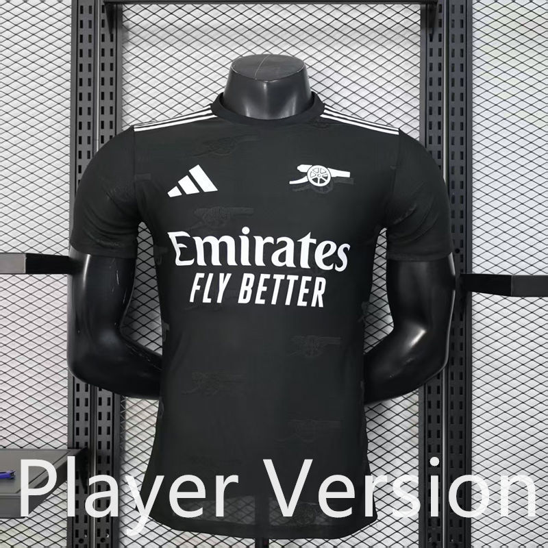 Player Version 2025-2026 Casual style Arsenal Black Thailand Soccer Jersey AAA-888
