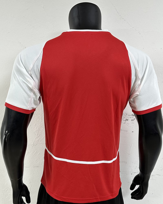 Retro Version 2002-2003 Arsenal Home Red Thailand Soccer Jersey AAA-3685