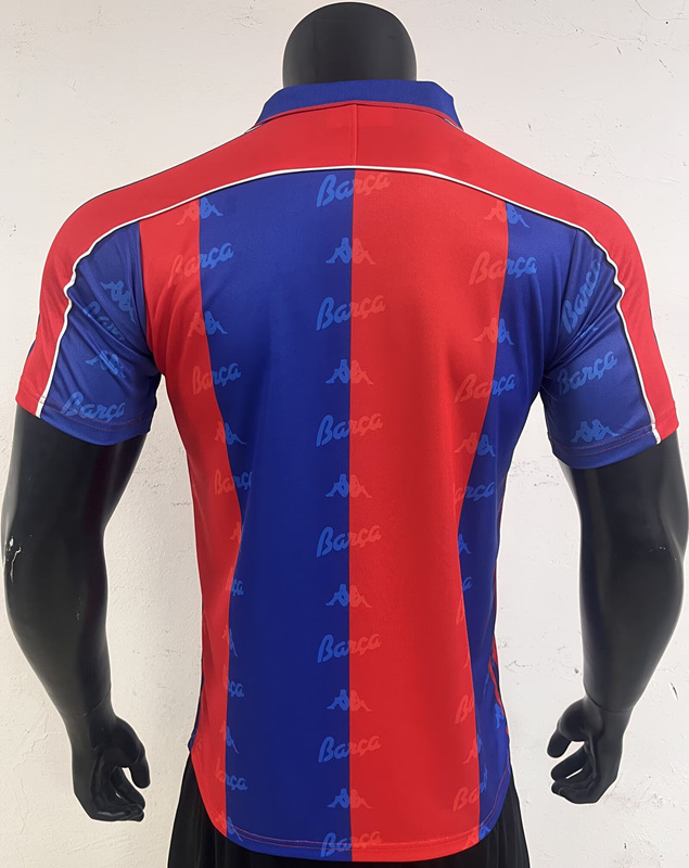 Retro Version 1992-1995 Barcelona Home Blue&Red Thailand Soccer Jersey AAA-3685