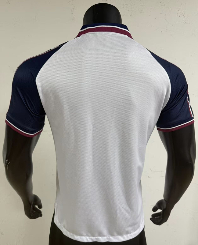 Retro Version 1997-1998 Manchester United Away White Thailand Soccer Jersey-3685
