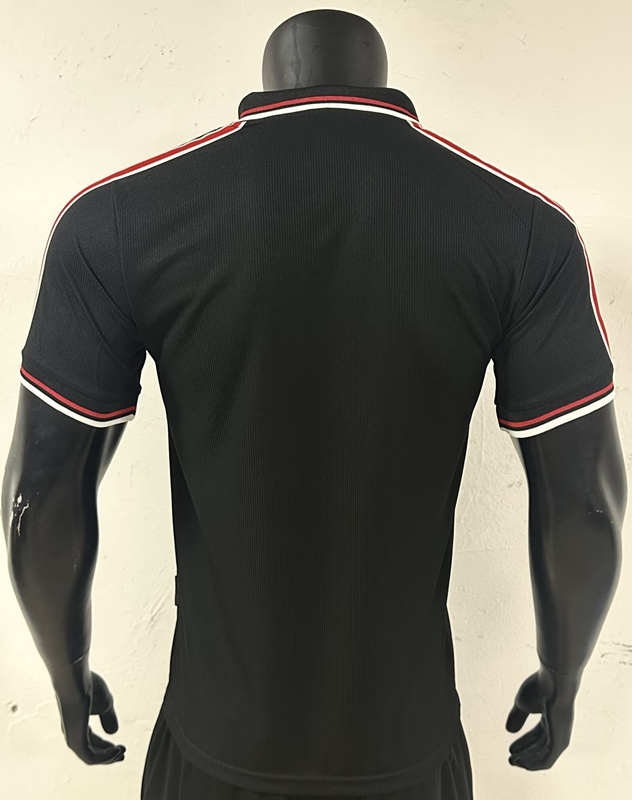Retro Version 1998-1999 Manchester United Away Black Thailand Soccer Jersey-3685lack Thailand Soccer Jersey-3685