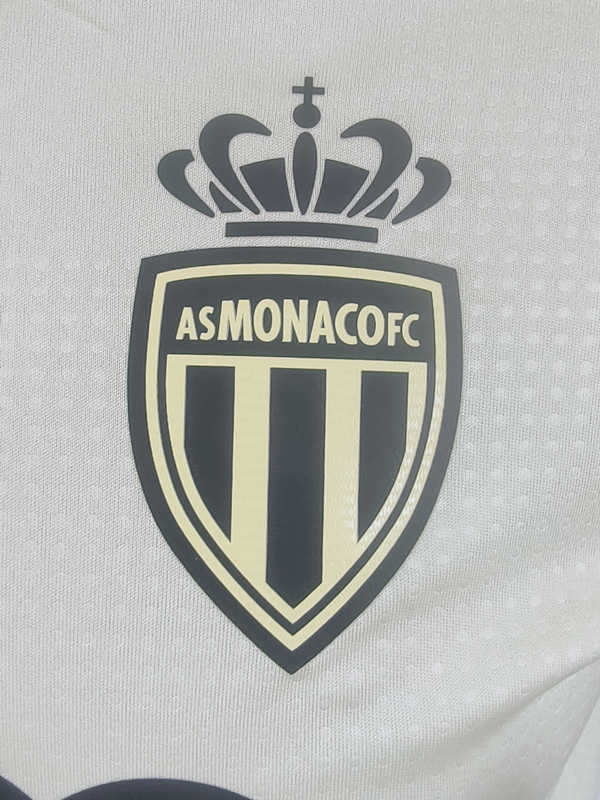 Player Version 2025-2026 Monaco 2nd Away Light Yellow Thailand Soccer Jersey AAA-0871