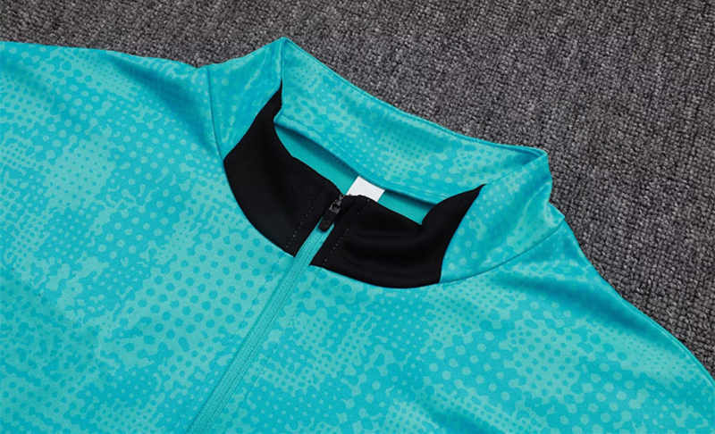 2025-2026 Olympique de Marseille Light Blue Thailand Soccer Tracksuit-411