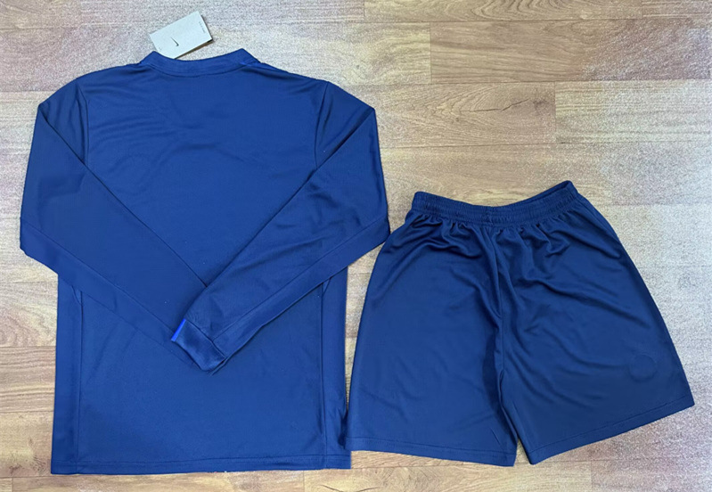 2025-2026 Paris SG Home Royal Blue LS Soccer Uniform-709