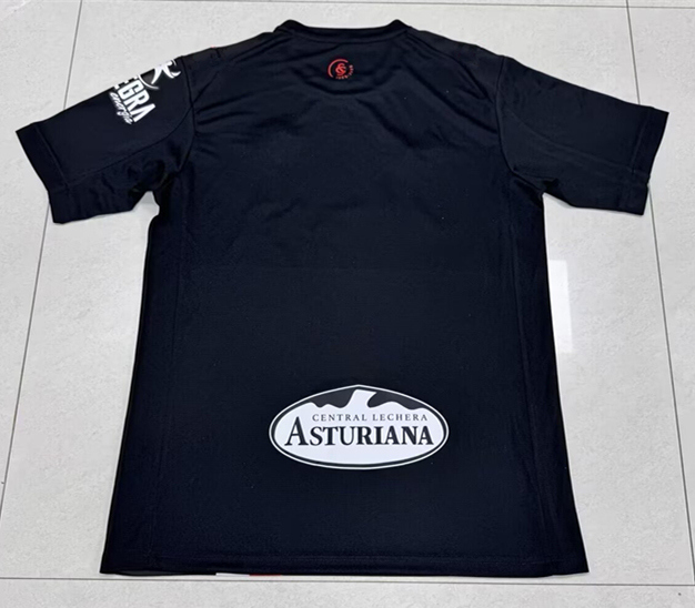 (S-4XL) 2025-2026 Sporting de Gijón Away Black Thailand Soccer Jersey AAA-GB