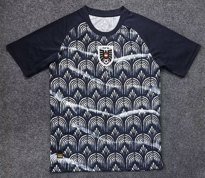 2025-2026 Austria Black&Gray Thailand Soccer Jersey AAA-7209