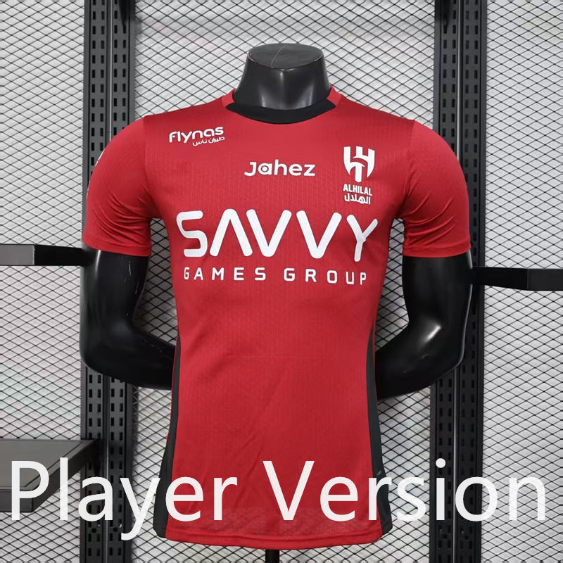 Player Version 2025-2026 Al-Hilal Saudi Red Thailand Soccer Jersey AAA-888