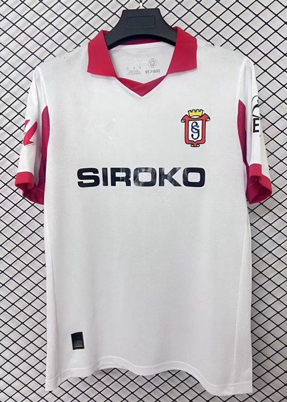 (S-4XL) 2025-2026 Sporting de Gijón Second Away White Thailand Soccer Jersey AAA-2044