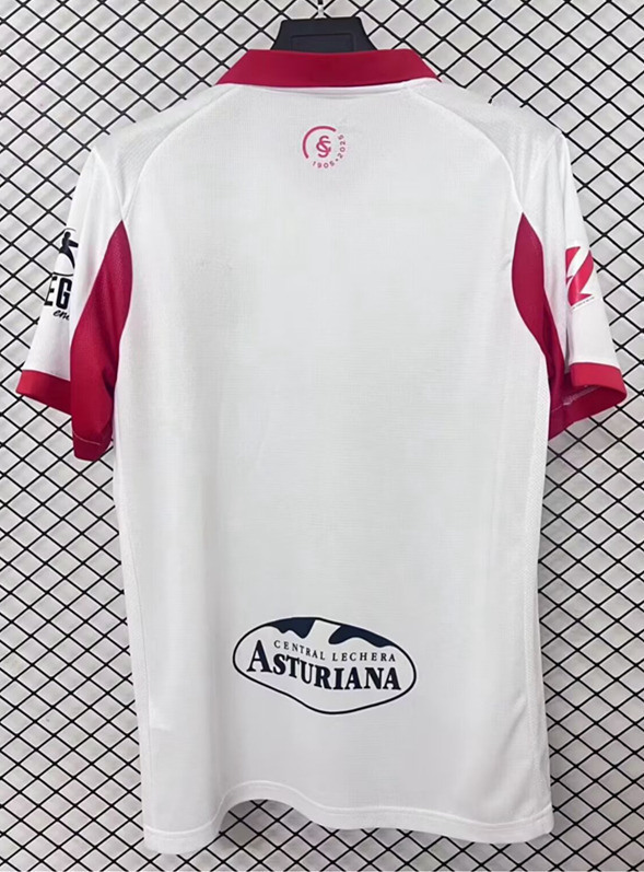 (S-4XL) 2025-2026 Sporting de Gijón Second Away White Thailand Soccer Jersey AAA-2044