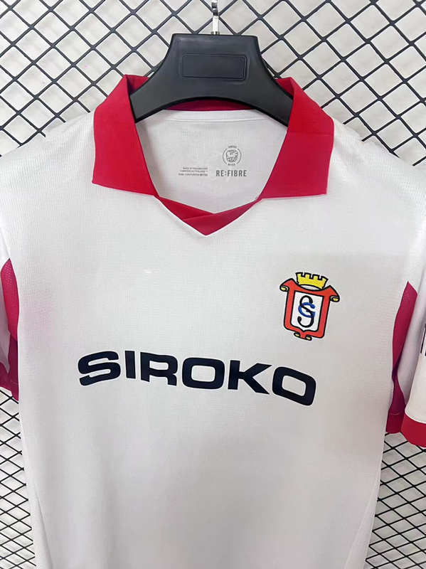 (S-4XL) 2025-2026 Sporting de Gijón Second Away White Thailand Soccer Jersey AAA-2044
