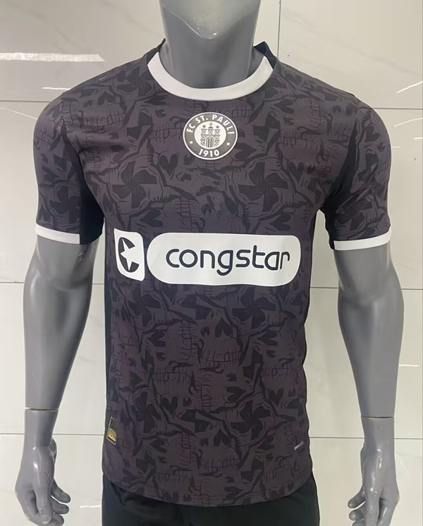 2025-2026 FC St. Pauli 2nd Away Dark Gray Thailand Soccer Jersey AAA-416