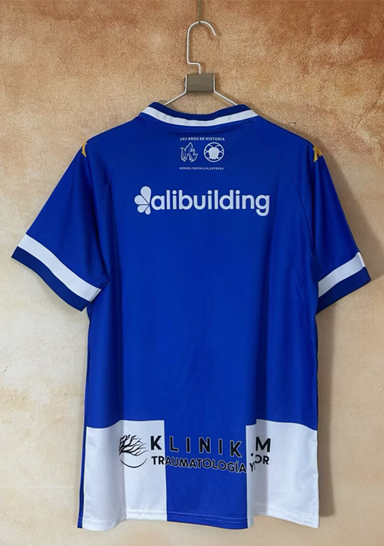 2025-2026 Hércules CF Home Blue&White Thailand Soccer Jersey AAA-2483
