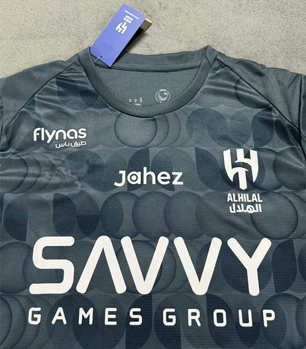 (S-4XL) 2025-2026 Al Hilal SFC 2nd Away Light Blue Thailand Soccer Jersey AAA-4506