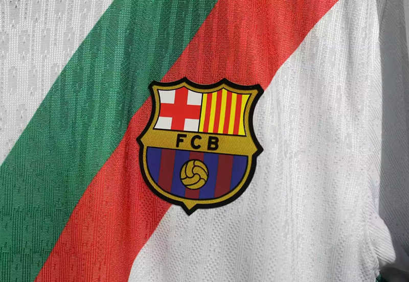 (S-3XL) Player Version 2025-2026 Joint Version Barcelona White Thailand Soccer Jersey AAA-4563