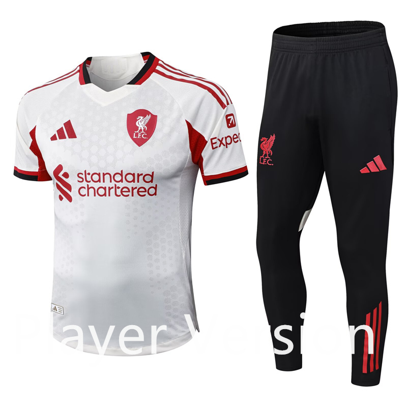 Player Version 2025-2026 Liverpool White Thailand Soccer Tracksuit-9926