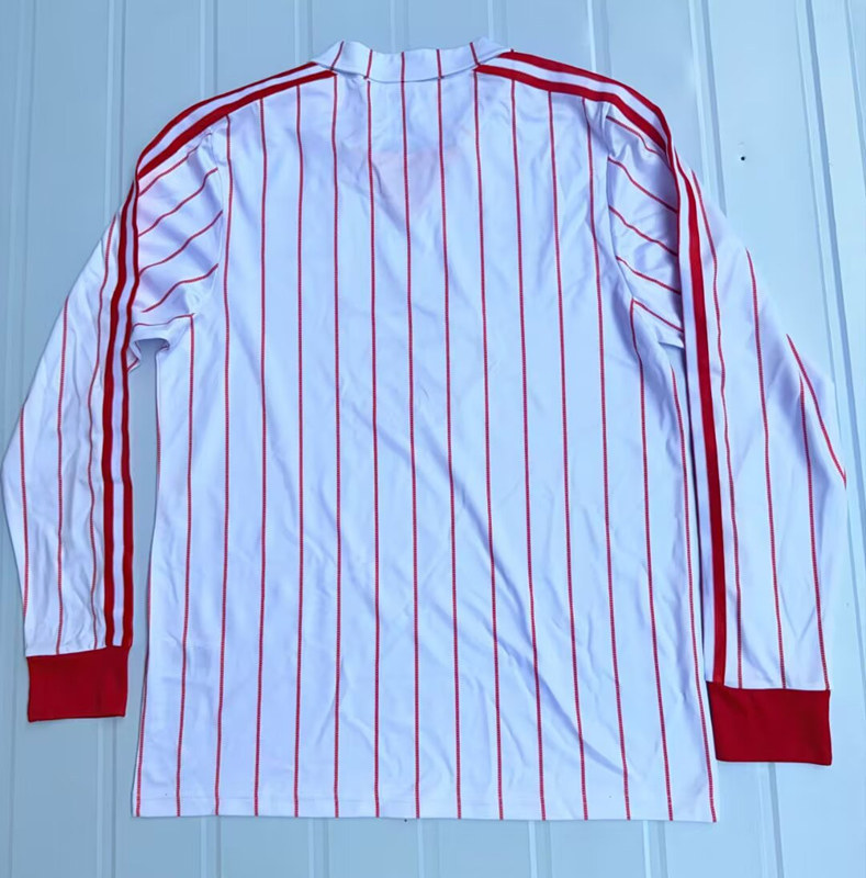 Retro Version 1982-1983 Hamburger SV Home White LS Thailand Soccer Jersey AAA-503