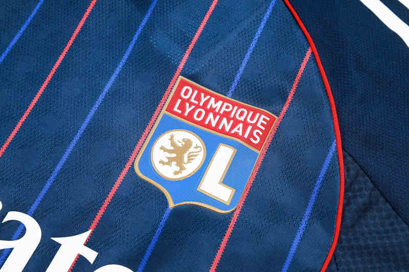 Player Verison 2025-2026 Olympique Lyonnais Royal Blue Thailand short Soccer Tracksuit-9926