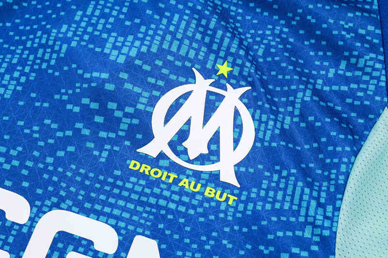 Player Version 2025-2026 Olympique Marseille Blue Training Thailand Soccer Tracksuit-9926