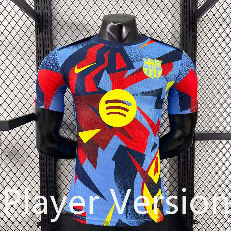 (S-3XL) Retro Player Version 2025-2026 Barcelona Goalkeeper Color Soccer Jersey AAA-4285