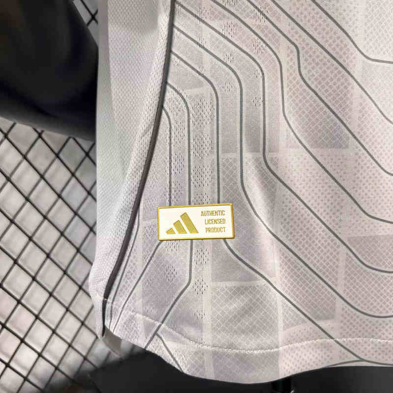 Player Version 2025-2026 Correct Version Olympique Lyonnais Second Away Gray Thailand Soccer Jersey AAA-0871