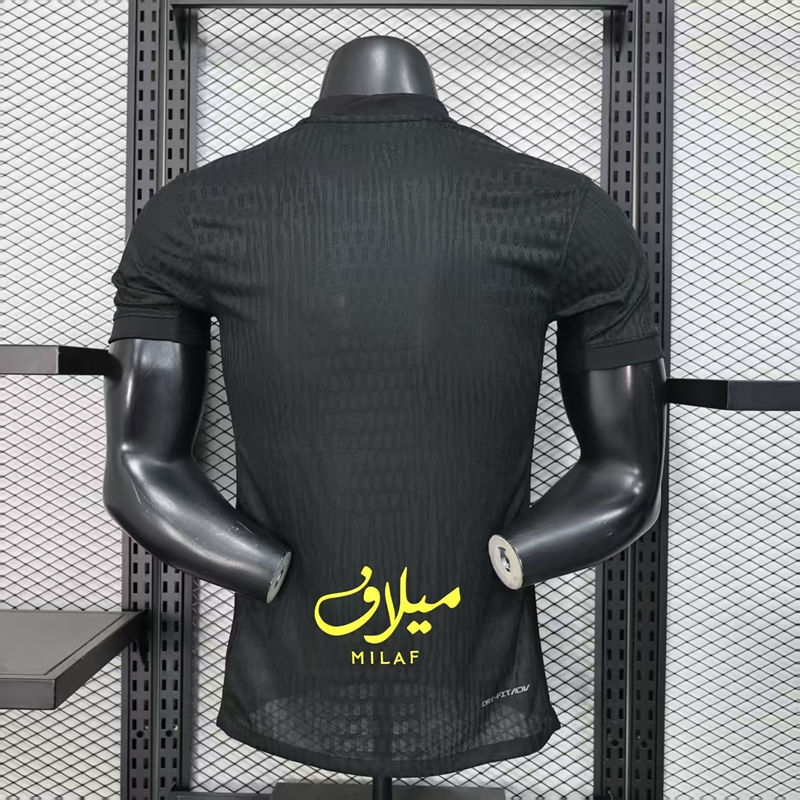 Player Version 2025-2026 Al Ittihad Saudi Black Thailand Soccer Jersey AAA-888