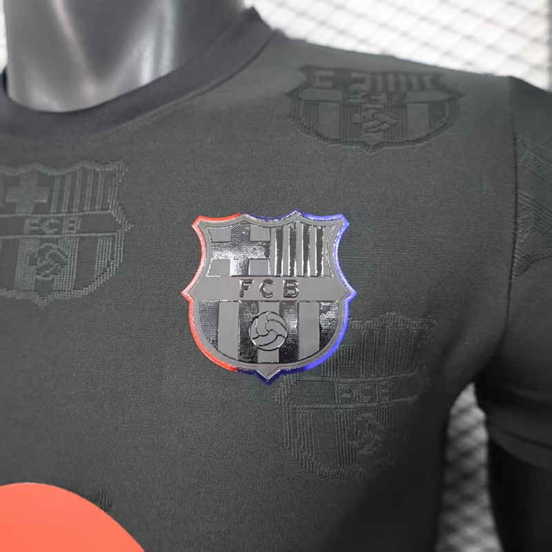 Player Version 2025-2026 Special Version Barcelona Black Thailand Soccer Jersey AAA-888