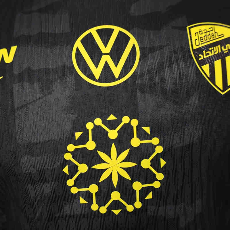 Player Version 2025-2026 Al Ittihad Saudi Black Thailand Soccer Jersey AAA-888