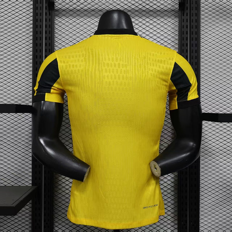 Player Version 2025-2026 New Ad Al Ittihad Saudi Home Yellow&Black Thailand Soccer Jersey AAA-888