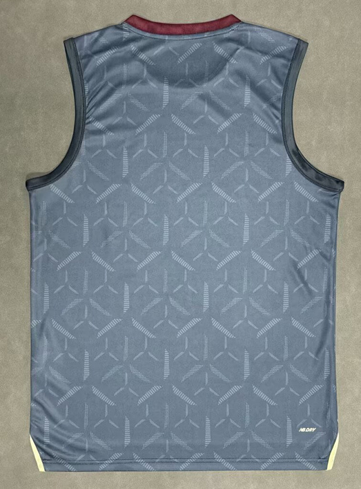 (S-4XL) 2025-2026 Sao Paulo Futebol Clube Light Gray Thailand Training Soccer Vest AAA-4728
