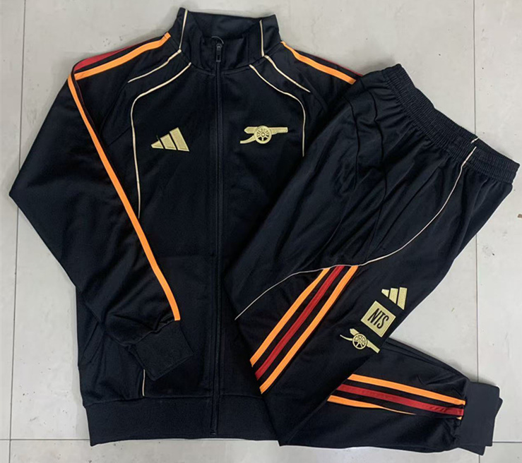 2025-2026 Retro Version Arsenal Black Thailand Soccer Jacket Uniform-815