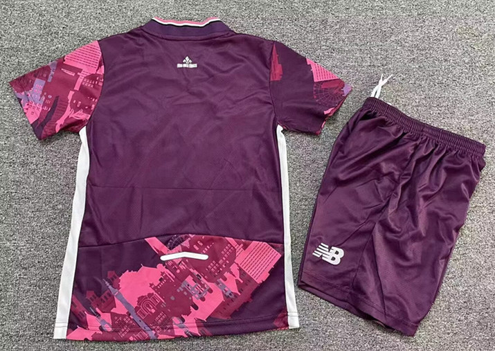 2025-2026 Lille 3rd Away Pink Kid/Youth Soccer Uniform-7809