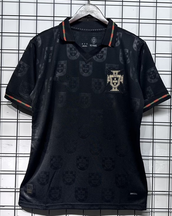 (S-4XL) 2026-2027 World Cup Portugal Away Black Thailand Soccer Jersey AAA-GB