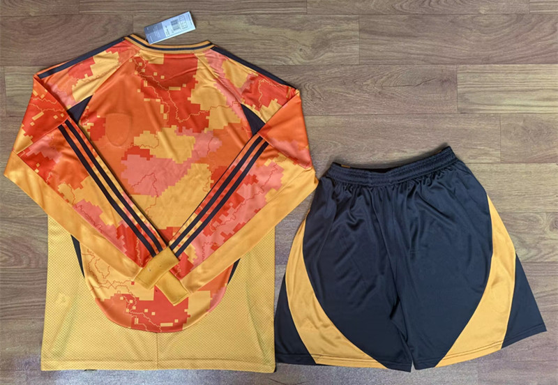 2025-2026 Paris FC 2nd Away Orange LS Soccer Uniform-709