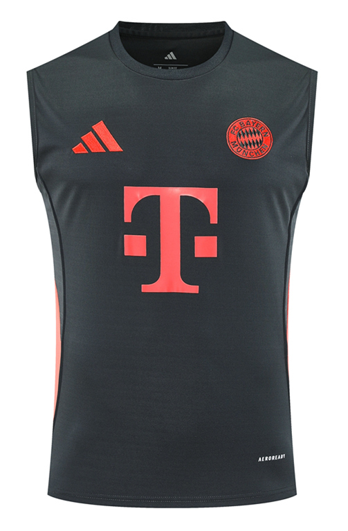 2025-2026 Bayern München Black Thailand Soccer Training Vest -418
