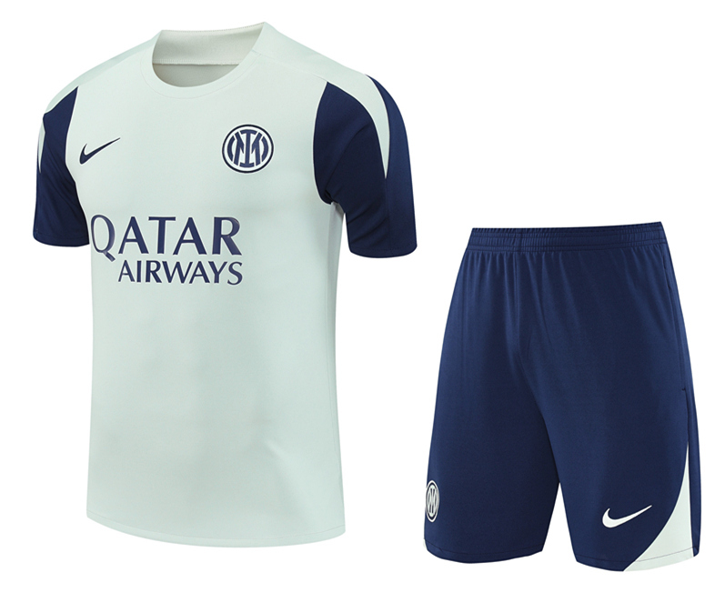 2025-2026 Inter Milan Gray&Green Thailand Training Soccer Uniform-418