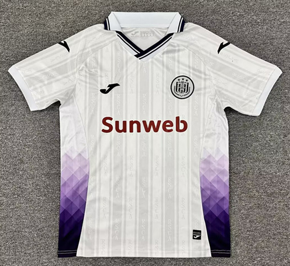 (S-4XL) 2025-2026 R.S.C. Anderlecht Away White Thailand Soccer Jersey AAA-512