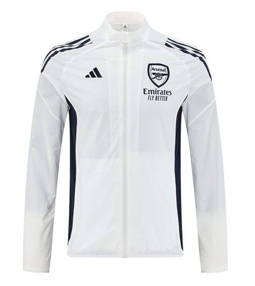 (S-3XL) 2025-2026 Arsenal White Thailand Soccer Trench Coat-LH