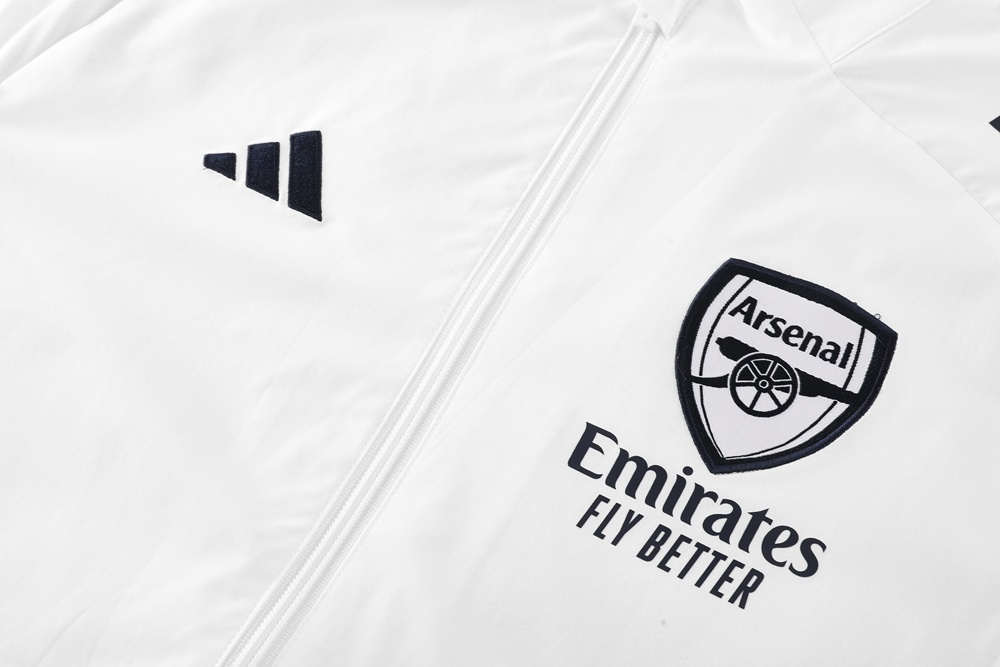 (S-3XL) 2025-2026 Arsenal White Thailand Soccer Trench Coat-LH