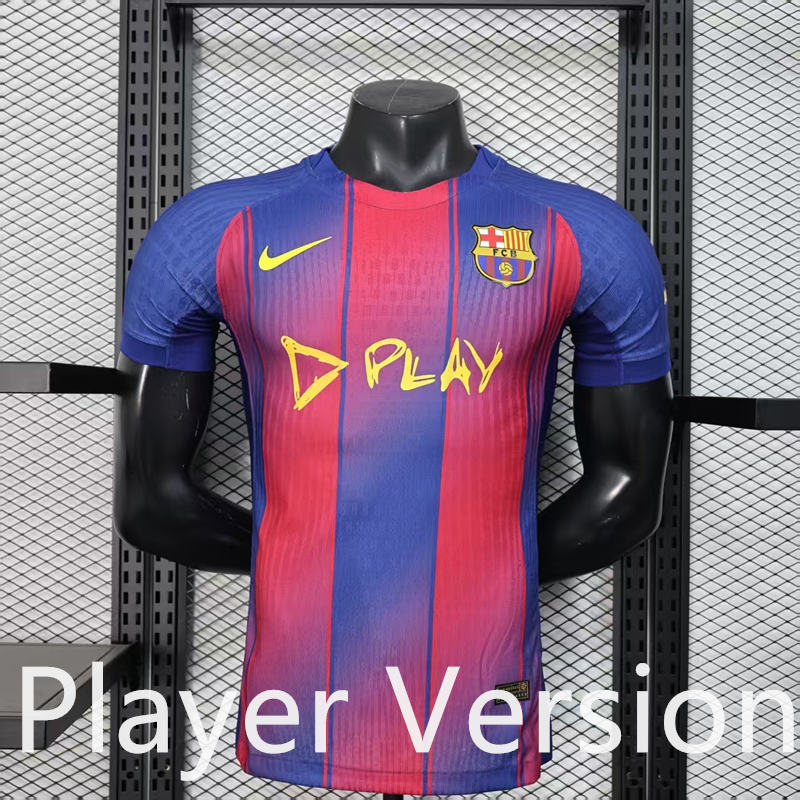 Player Version 2025-2026 Joint Version Barcelona Blue&Red Thailand Soccer Jersey AAA-888