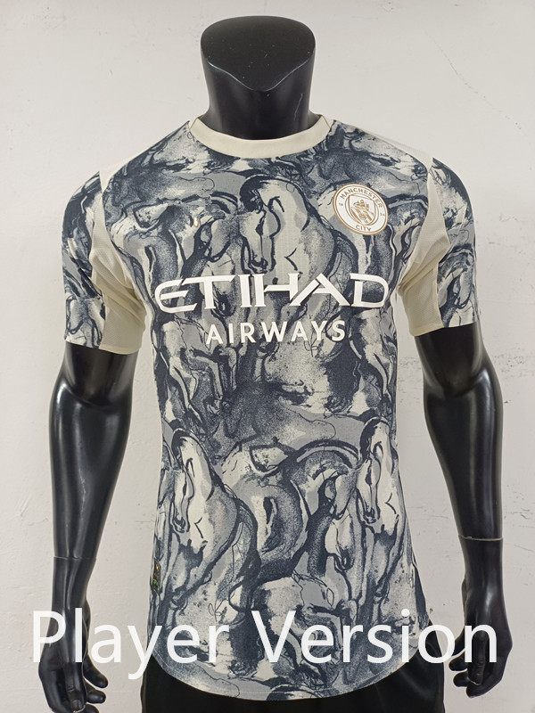 Player Version 2026-2027 Special Version Year of the Horse Manchester City Grey&Apricot Thailand Soccer Jersey-0871