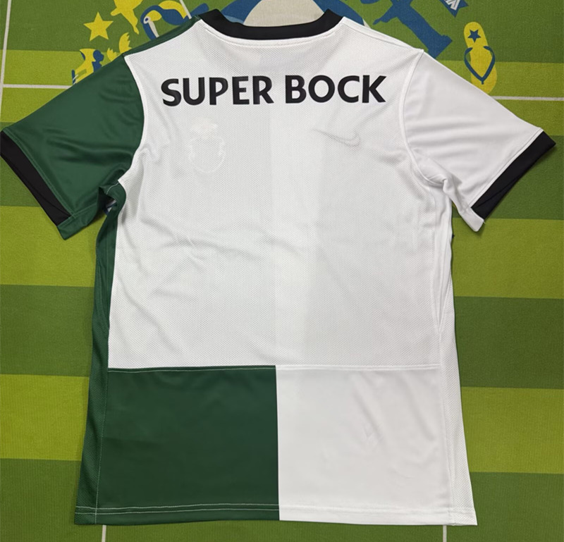 (S-4XL) 2025-2026 Commemorative Version Sporting Clube de Portugal Goalkeeper White&Green Thailand Soccer Jersey AAA-5303