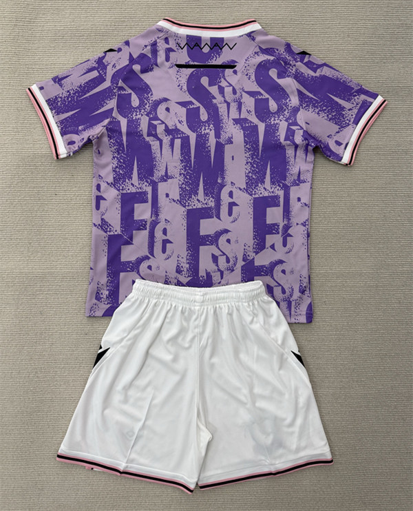 2025-2026 Sheffield United 2nd Away Purple Kids/Youth Soccer Uniform-AY
