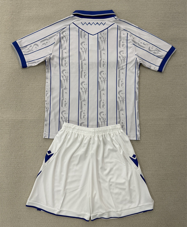 2025-2026 Sheffield United Away Grey&White Kids/Youth Soccer Uniform-AY