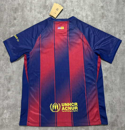 (S-4XL) 2025-2026 +- Edition Barcelona Home Blue&Red Thailand Soccer Jersey AAA-4506
