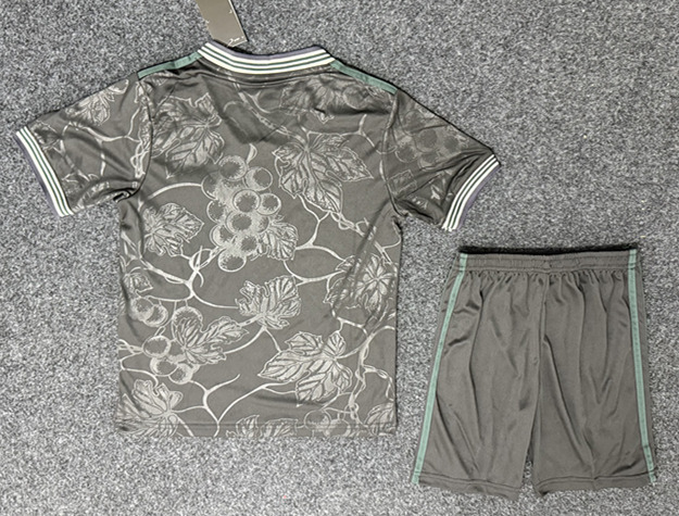 2025-2026 Juventus 2nd Away Black Kids Soccer Uniform-GB