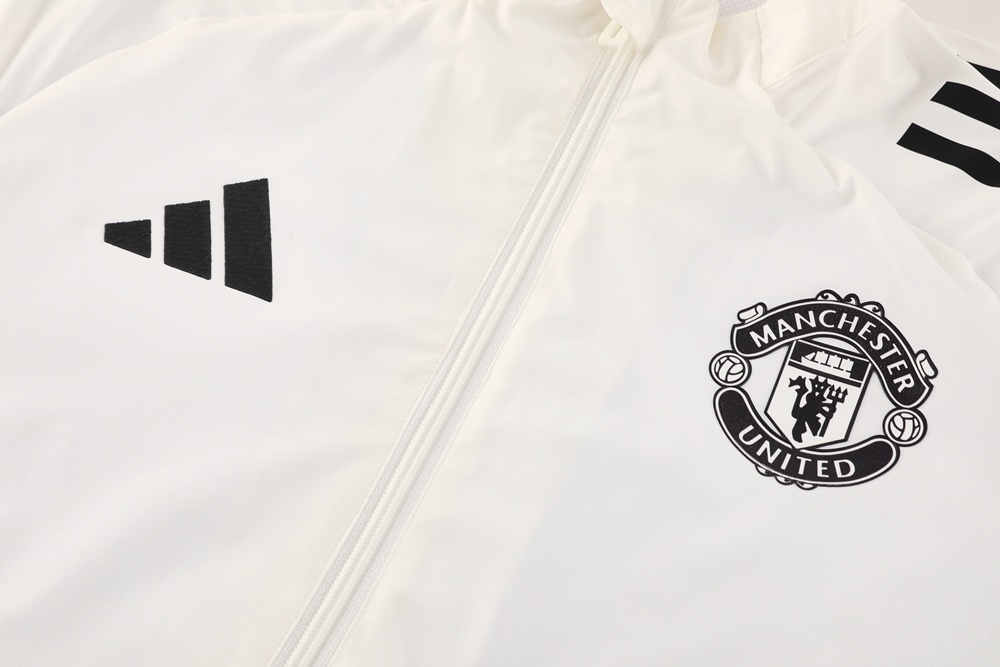 (S-3XL) 2025-2026 Manchester United White Thailand Soccer Trench Coats-LH